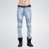 Hip-Hop Men Jeans Casual Denim Distressed Men's Slim Jeans Pants  Skinny Rock Ripped Jeans