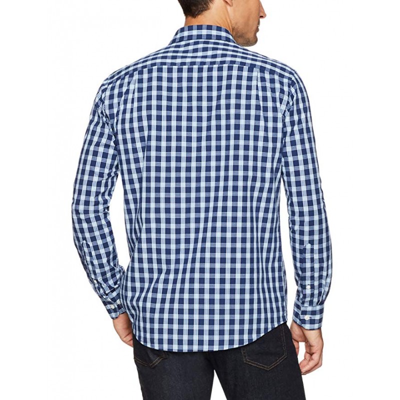 Men's Regular-Fit Long-Sleeve Plaid Shirt