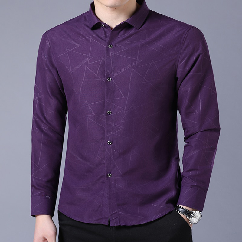 Long Sleeve Formal Business Man Shirt