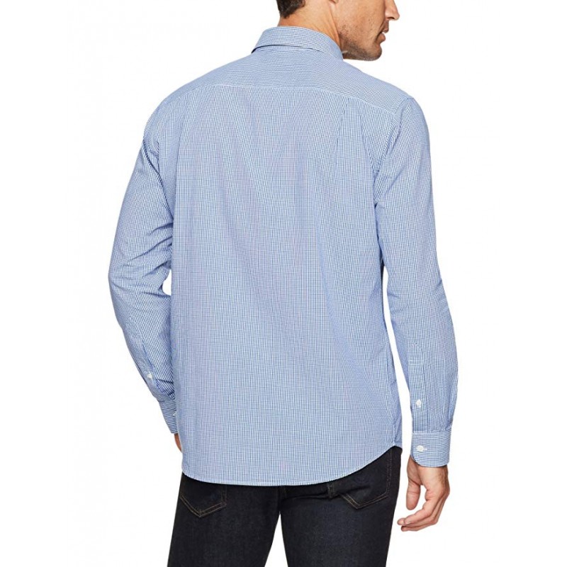 Men's Regular-Fit Long-Sleeve Gingham Shirt