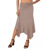 Women's Flowy Handkerchief Hemline Skirt